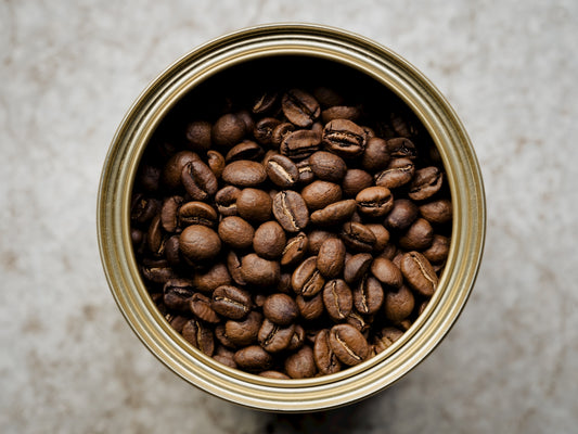 a bowl of coffee beans