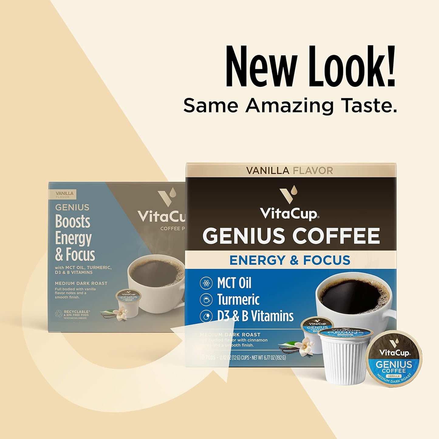 Slim organic coffee pods with bold flavor for diet support, customized packaging by NutritionAdvice.