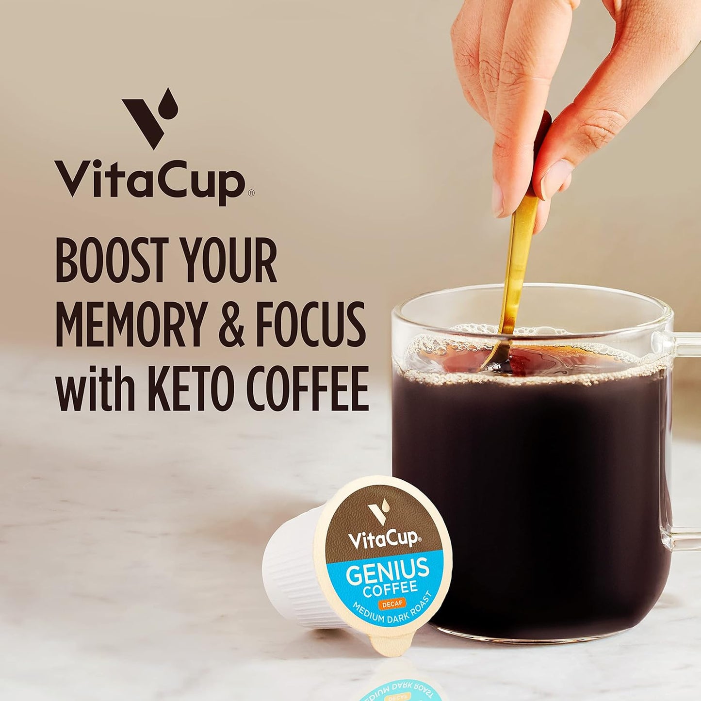 Slim organic coffee pods by NutritionAdvice with bold flavor, designed for diet support, displayed in a customized package.