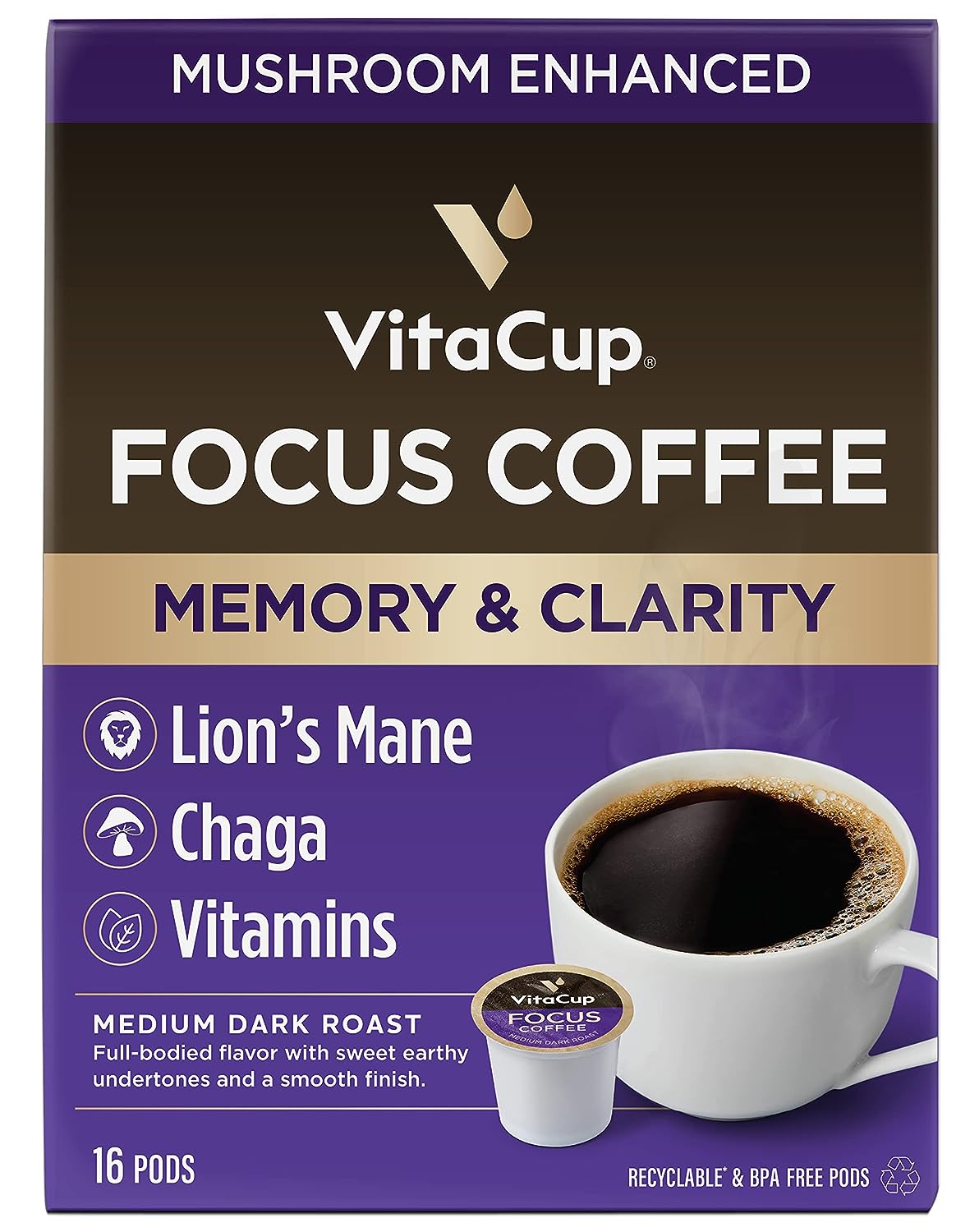 Slim organic coffee pods with bold flavor, designed for diet support by NutritionAdvice, in a customized packaging.
