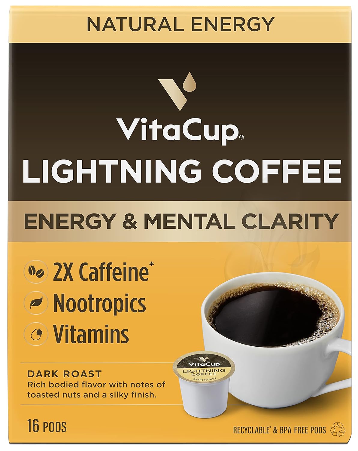 Slim organic coffee pods by NutritionAdvice with bold flavor, designed for diet support, in customized packaging.