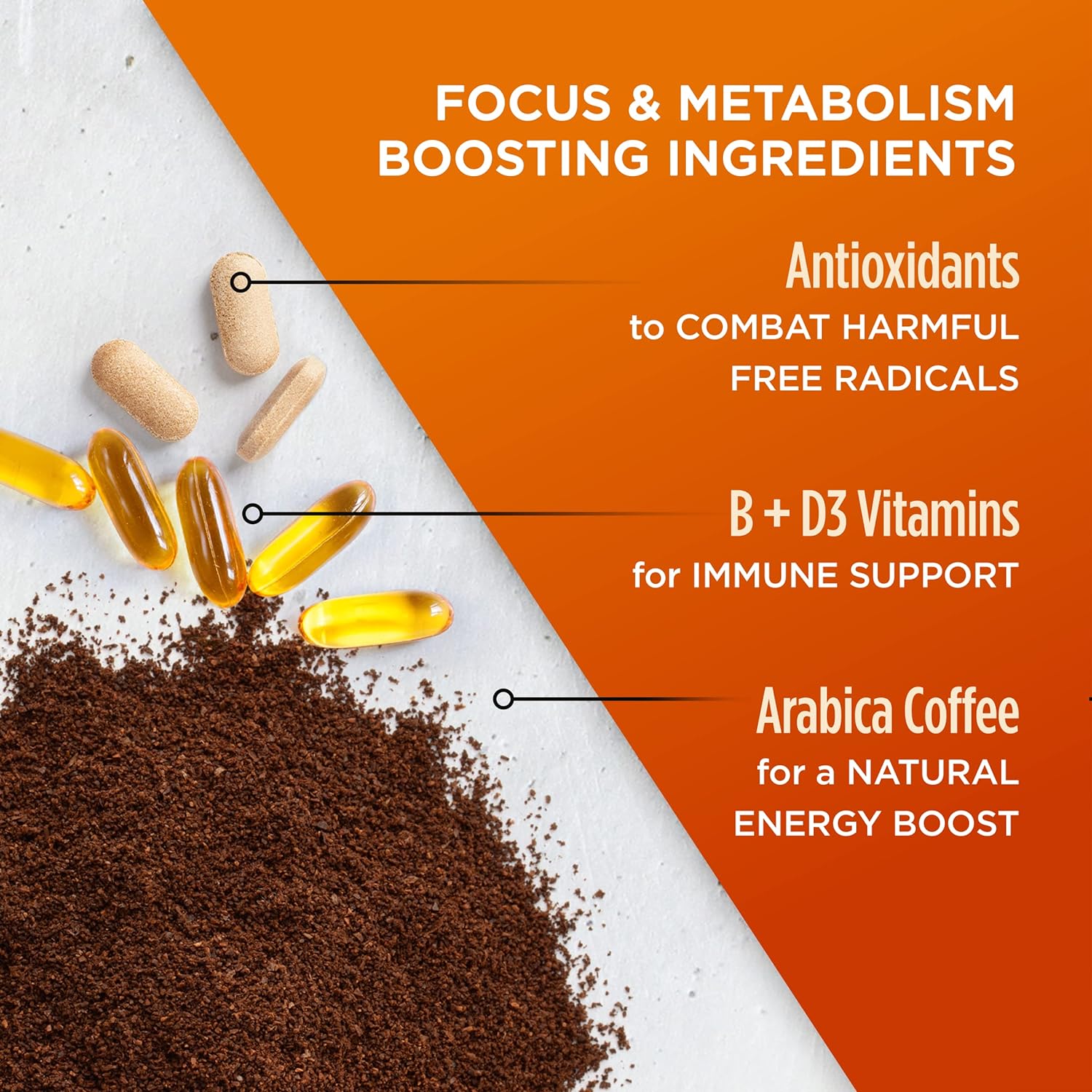 Slim organic coffee pods from NutritionAdvice with bold flavor, designed for diet support, in customized packaging.