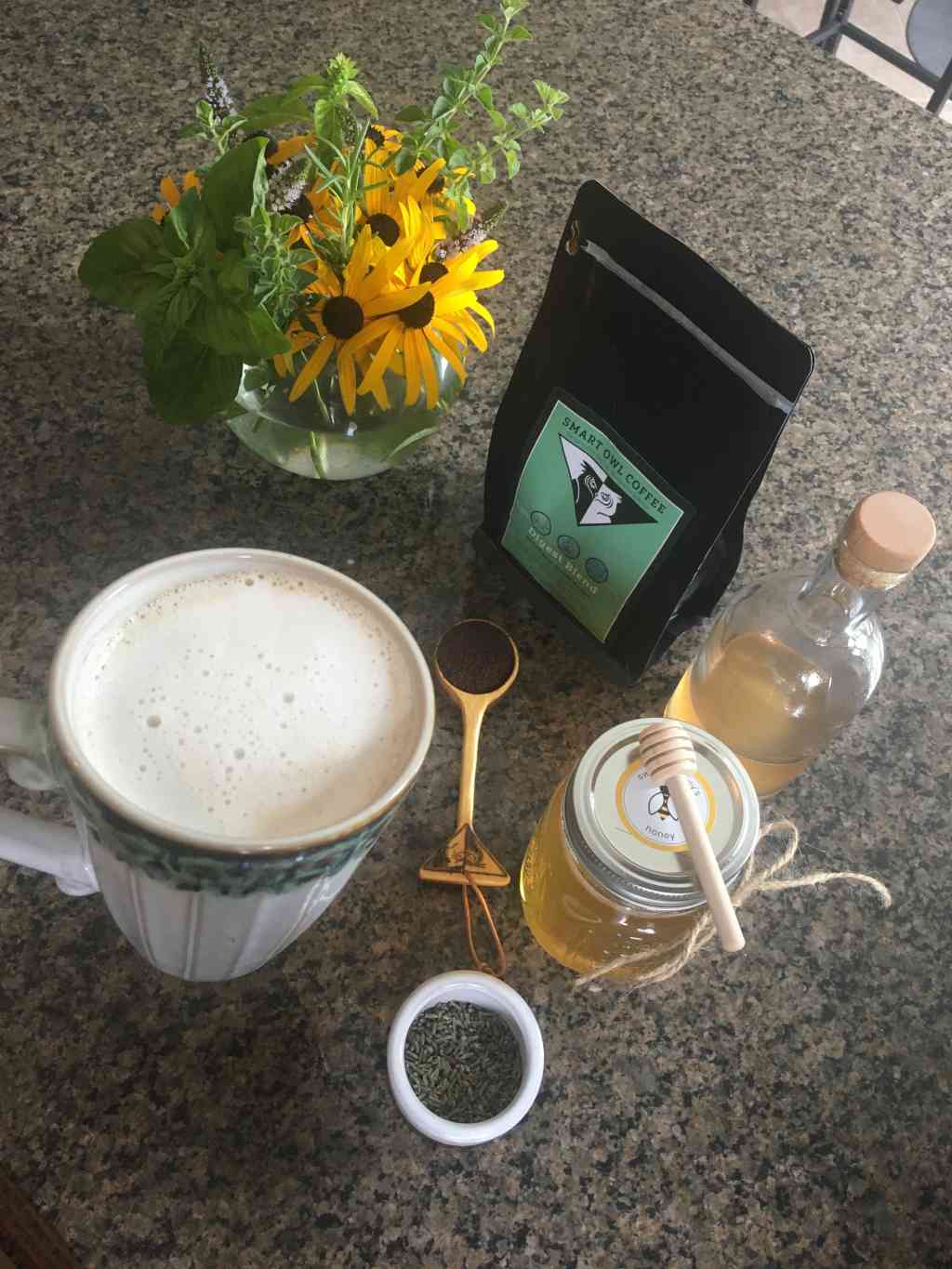 Swiss Decaf Digest Blend coffee by Smart Owl Coffee, featuring a rich, aromatic coffee bag designed to support digestion.