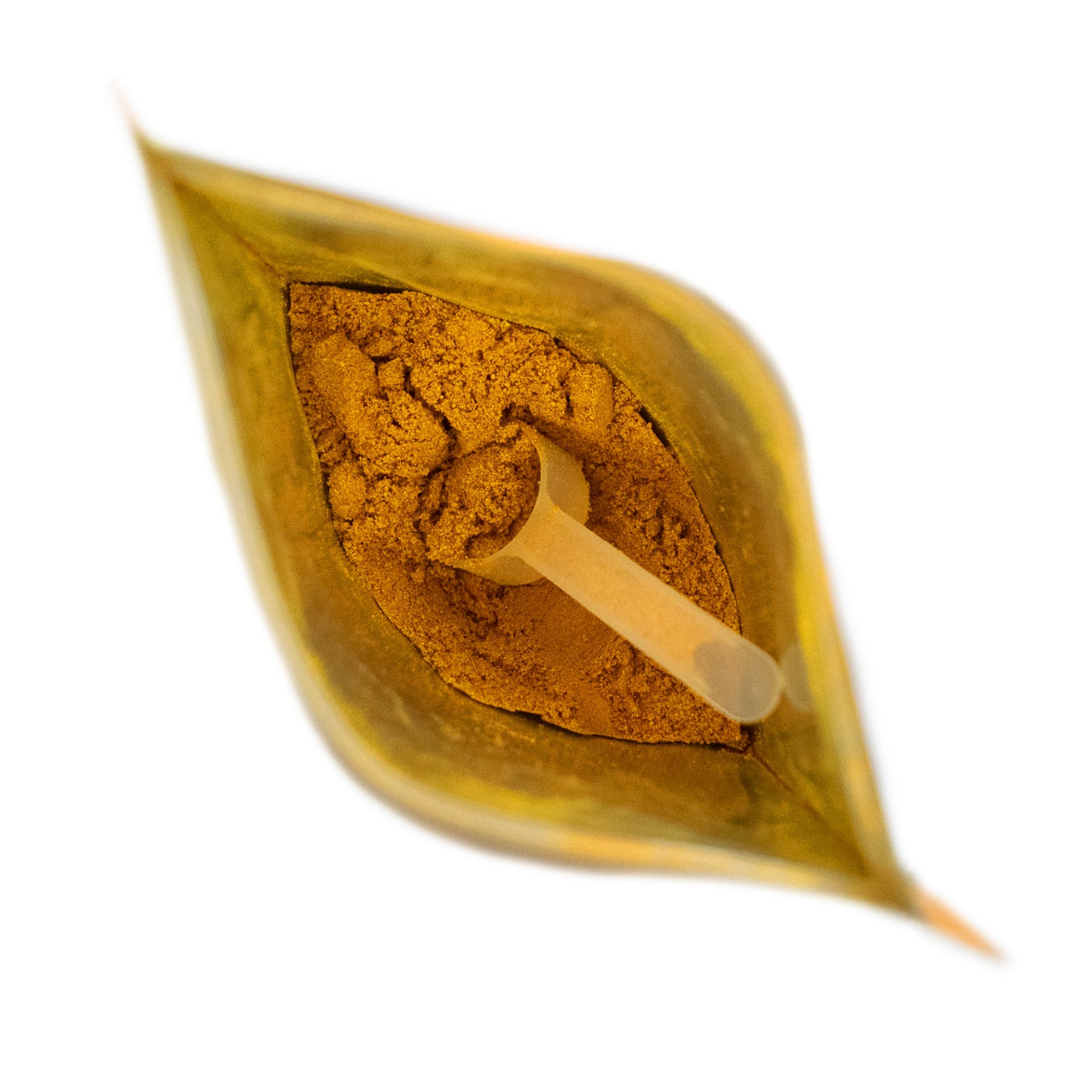 a|dash Golden Latte with Turmeric powdered beverage mix in a glass, showcasing its vibrant golden color and creamy texture.