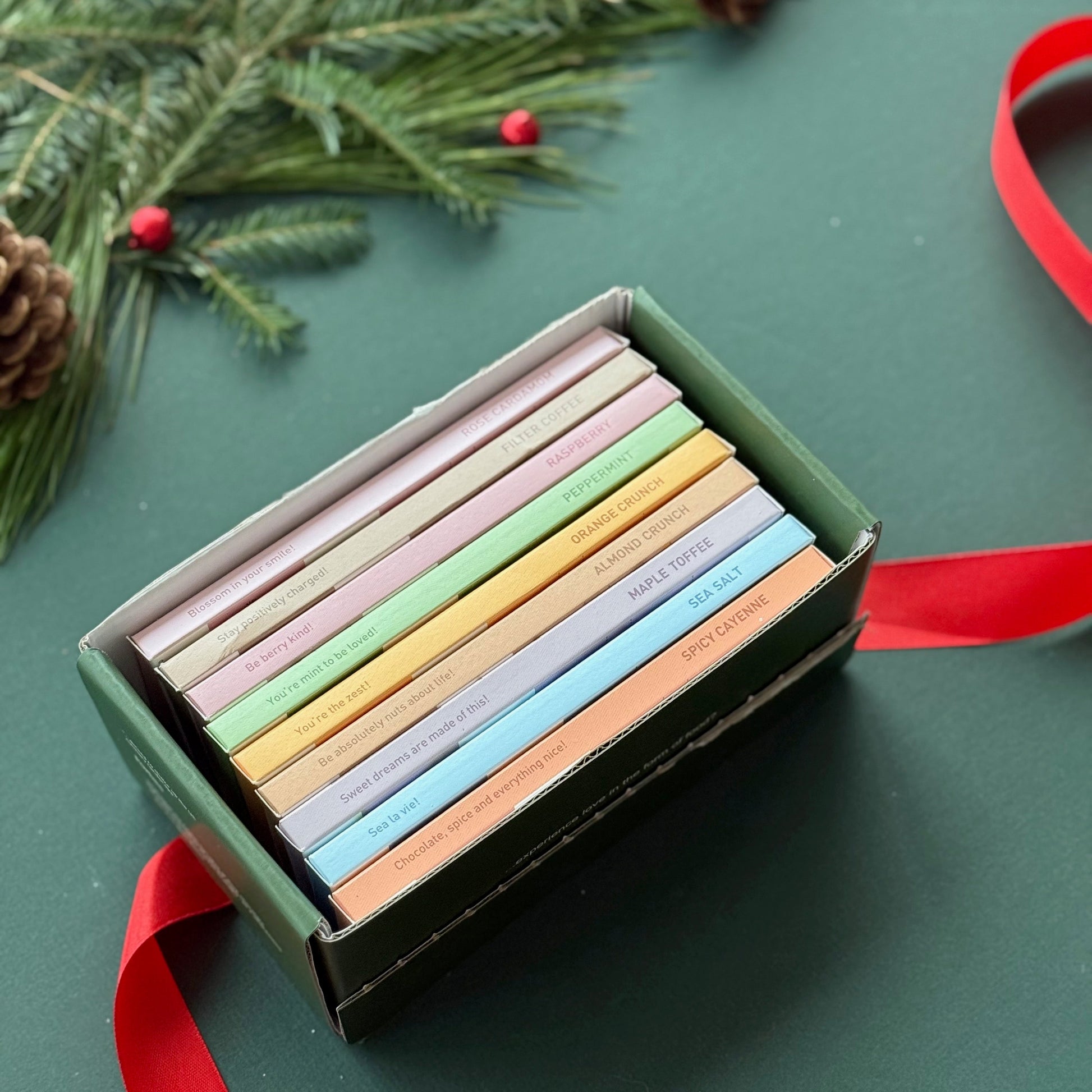 Assorted Elements Truffles chocolates from The Soma Collection, featuring elegant packaging and a variety of rich, handcrafted truffles.