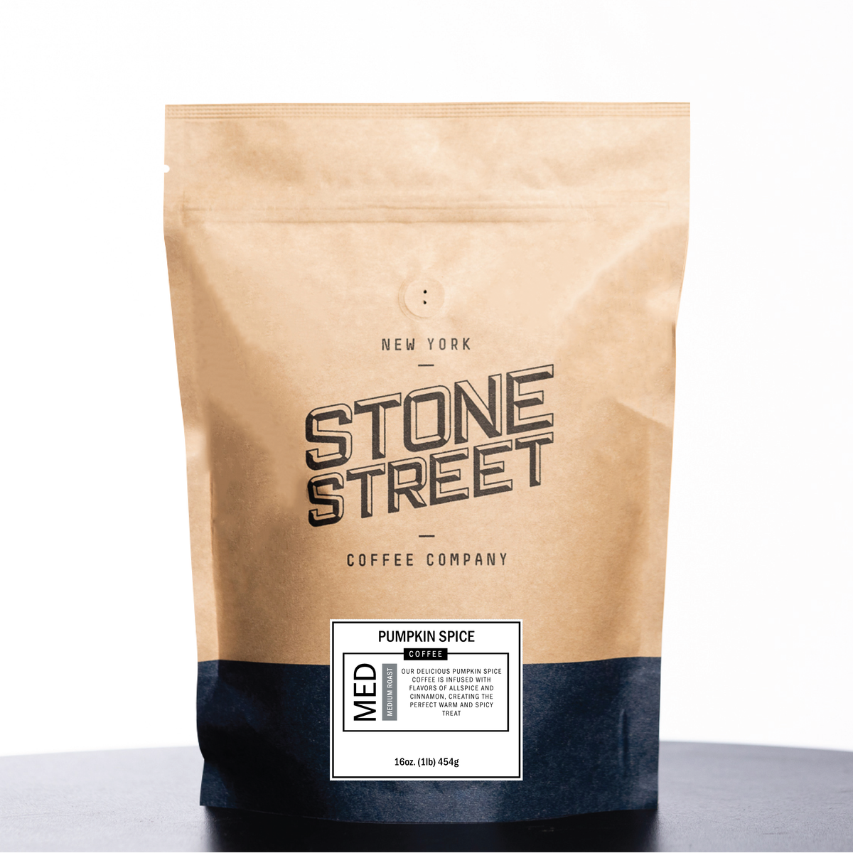 Stone Street Pumpkin Spice Coffee 1 lb package