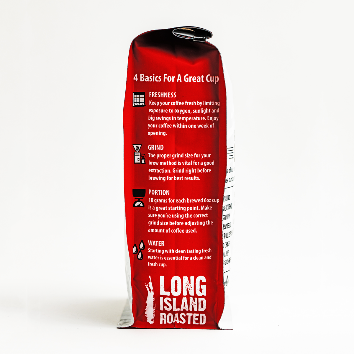 Tend Coffee Special Prep Blend coffee bag with branding and product label, shown from the right side.