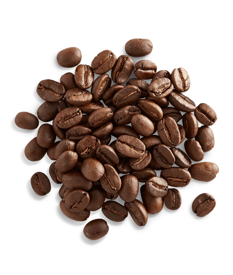 Medium roast coffee from Iron Bean Coffee Company in a cast iron-themed package, ideal for coffee lovers.