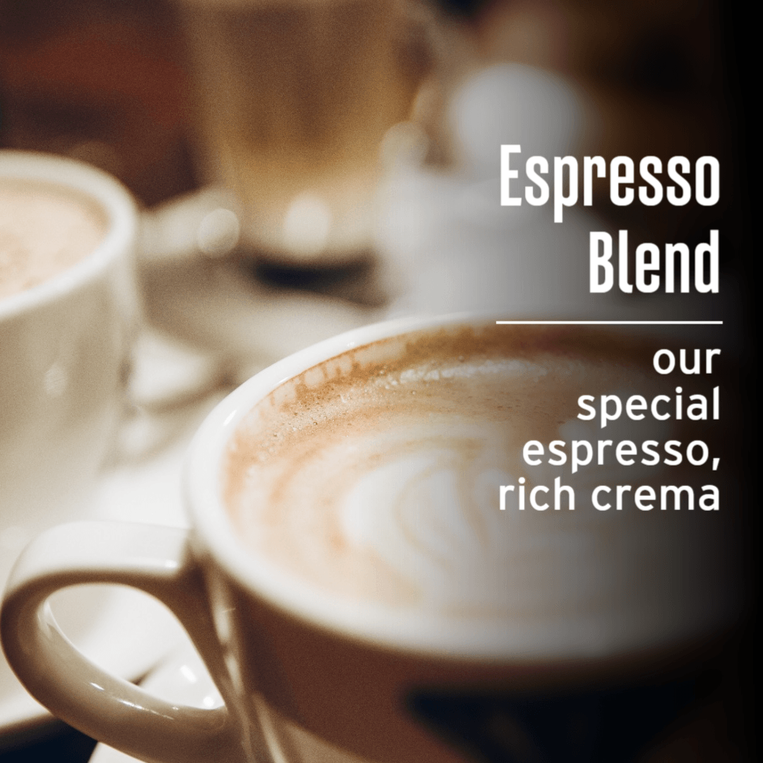 JavaMania Espresso Blend coffee in a bag, showcasing the rich, dark roasted espresso beans and packaging.