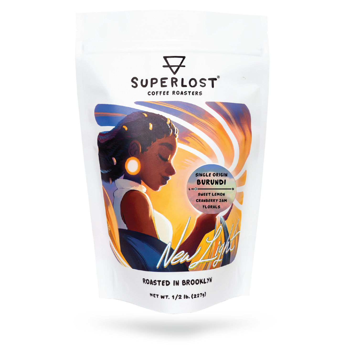 Freshly brewed Burundi coffee from Superlost Coffee in a clear glass cup, showcasing its rich, aromatic brew.