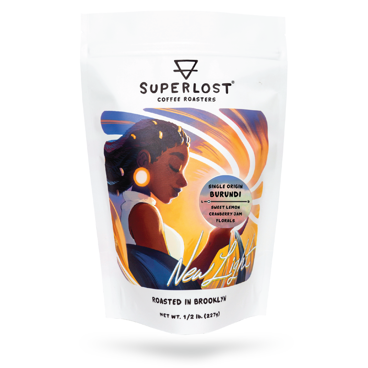 Freshly brewed Burundi coffee from Superlost Coffee in a clear glass cup, showcasing its rich, aromatic brew.