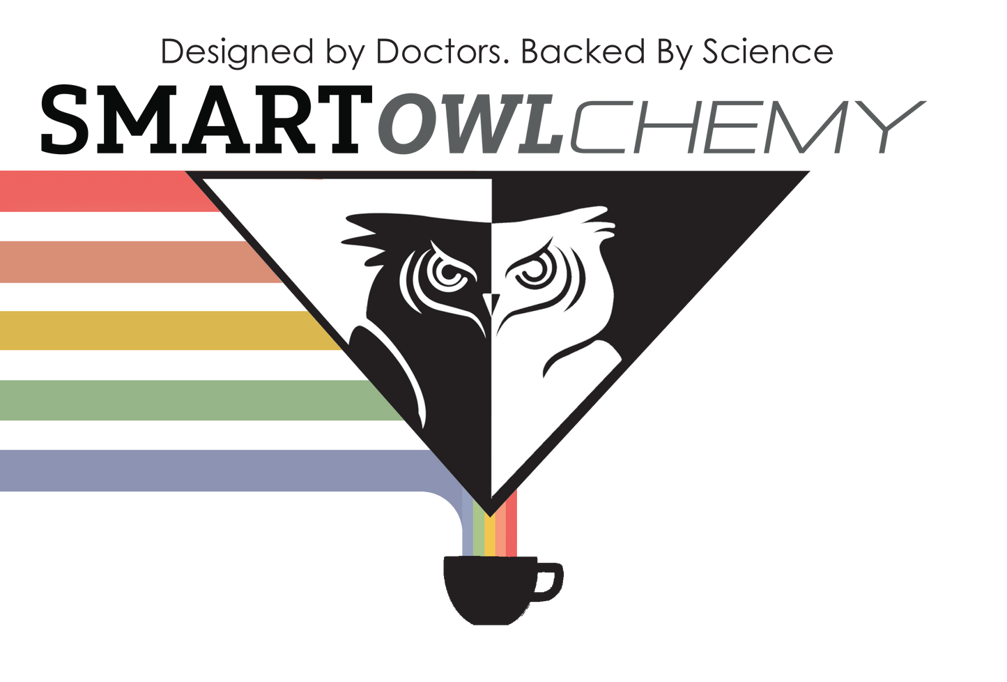 Smart Owl Coffee Red Drops OWLchemy mushroom extract supplement drop in a 2oz bottle, featuring a dark dropper bottle with branding.